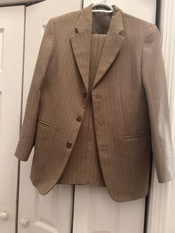PREFERRED BOYS BROWN SUIT SIZE 16