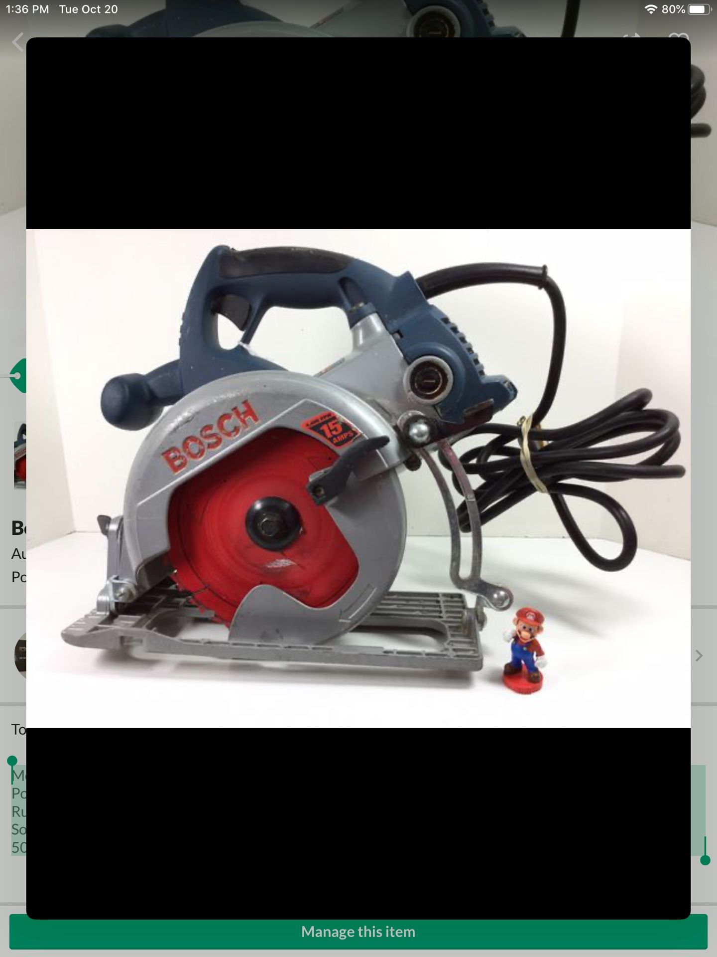 Bosch 1678 Wormdrive 7-1/4” Circular Saw