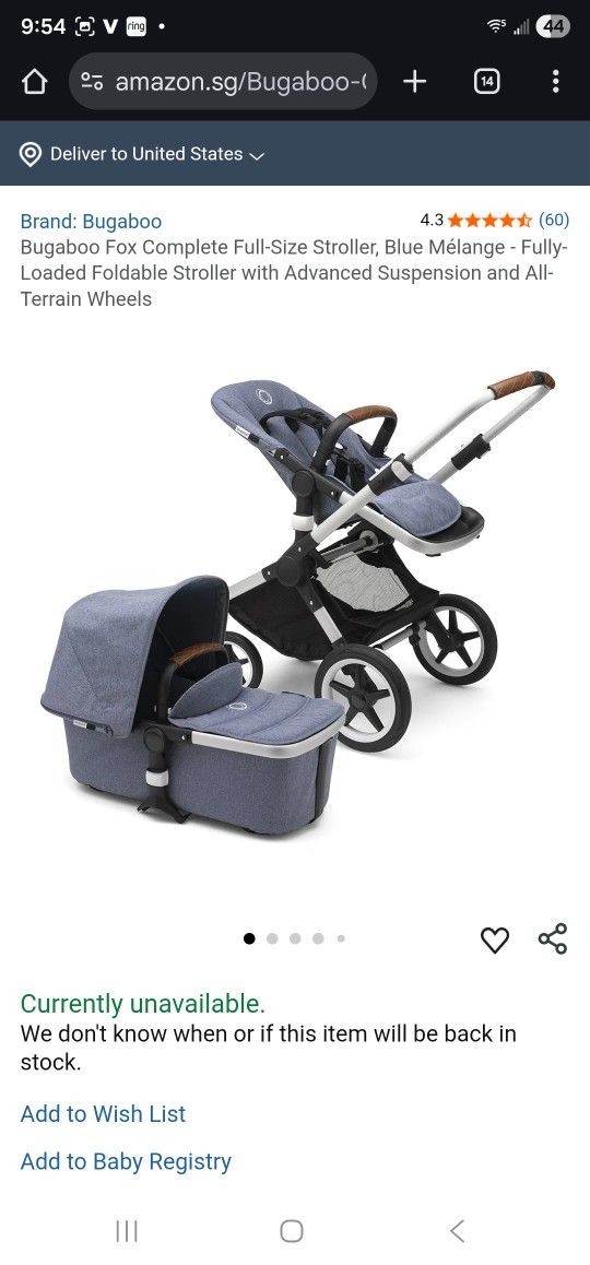 Boogaboo Stroller 
