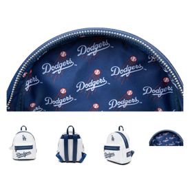 Loungefly LA Dodgers White Sequin Mini Backpack LE 600 NWT