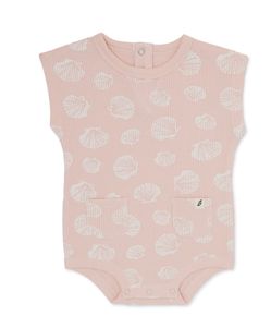 Easy Peasy Organic Baby Pink Seashell Bodysuit