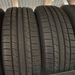 2 USED 22560R18 Michelin All season tires for $200 installed and balance. 90% tread  225 60 18 225 60 R 18 22560R18 225/60/18 225/60/R18  All U