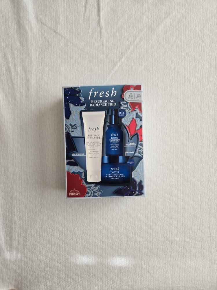 Fresh Resurfacing Radiance Gift Set Trio NEW IN BOX