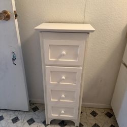 Small But Tall White Cabinet
