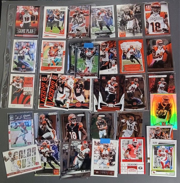 π 41 Card (34 Different) WR A.J. Green Cards