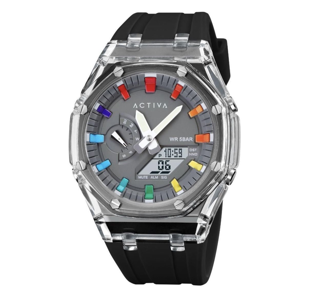 ACW2100-005 - Activa X Invicta Men's Digital Watch - 44.2mm, Black