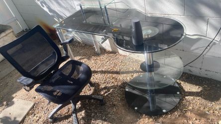 Desk and chair