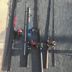 Fishing Rods and Reels(Shimano, Penn, Daiwa, Abu garcia)