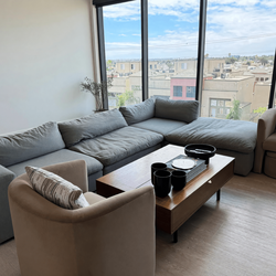 Modani Bloom 4-Piece Modular Sofa – Like New, Grey Fabric - Los Angeles, CA