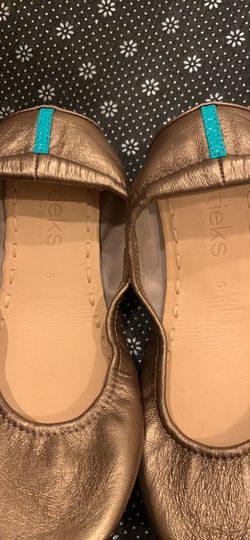 Tieks Ballet Flats Metallic Bronze Brand New Size 5 for Sale