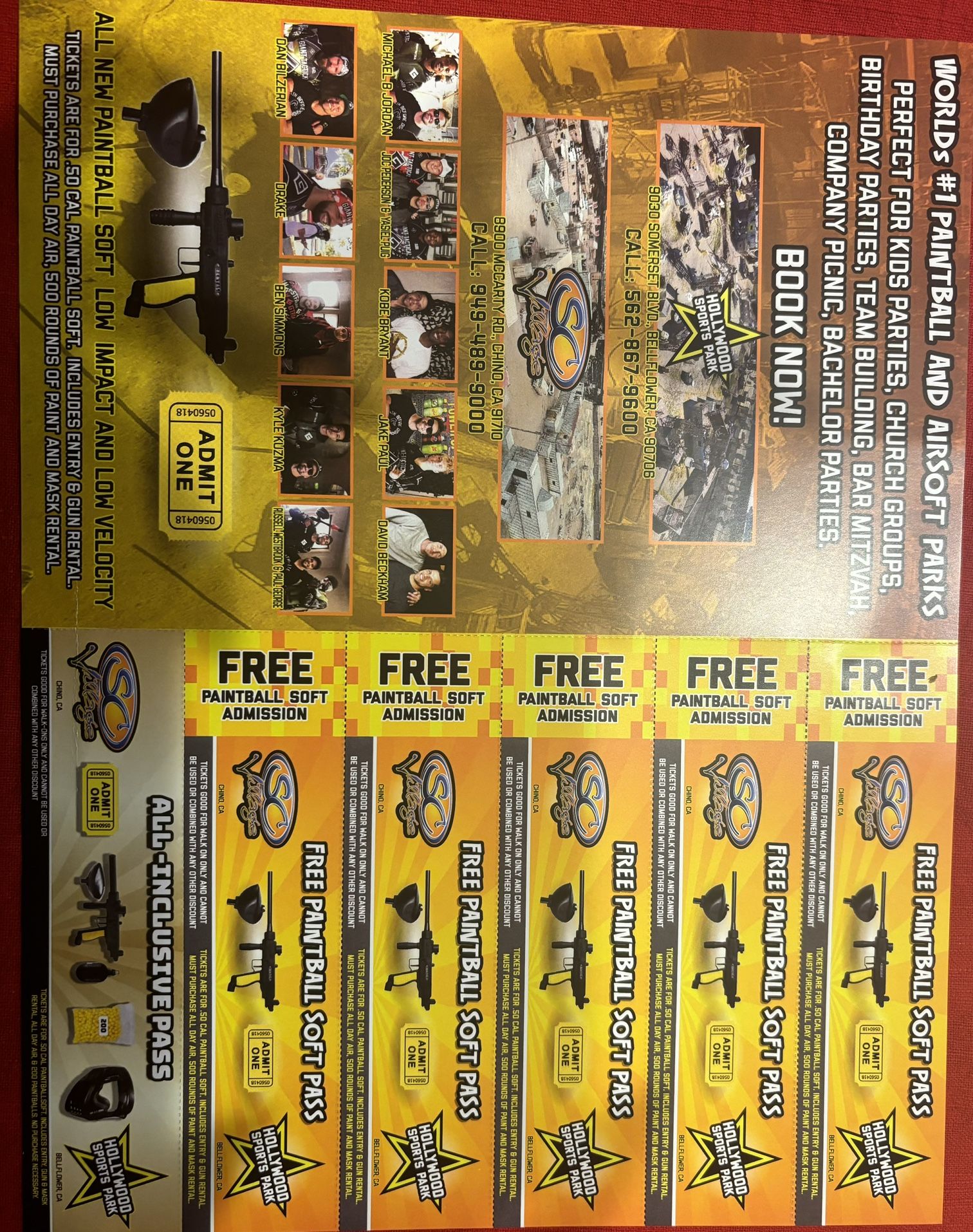 Paintballsoft Park Passes