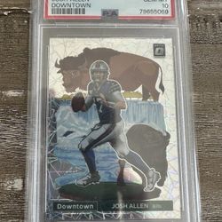 JOSH ALLEN OPTIC DOWNTOWN PSA 10 2022 Donruss #DTJA Buffalo Bills