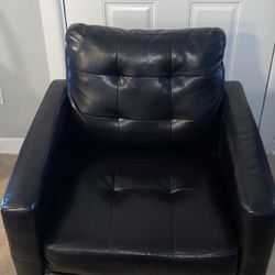 Black Leather Sofa