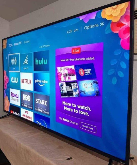 TCL 65"   4K  SMART TV  LED  HDR  With  APPLE TV   DOLBY  VISION  FULL  UHD  2160p (🔴 FREE  DELIVERY )  🟣NEGOTIABLE 🟢