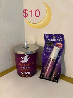 Witch Candle and L.A. Colors Lip Oil Bundle