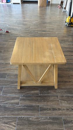 Rustic Solid Wood End Table / Side Table