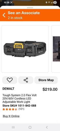 Tough System 2.0 Flex Volt 20V/60V Cordless LED Adjustable Work Light