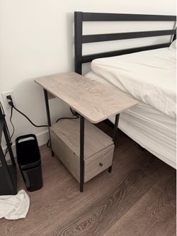 Side table with outlets