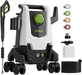 Pressure Washer Power Washer w/ Foam Cannon 4 Quick Connect Nozzles 23FT Hose High Pressure for Cars Fences Patios Driveway