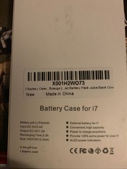 Battery case for iPhone 7