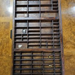 Hamilton Mfg Co. Wood Letterpress Tray
