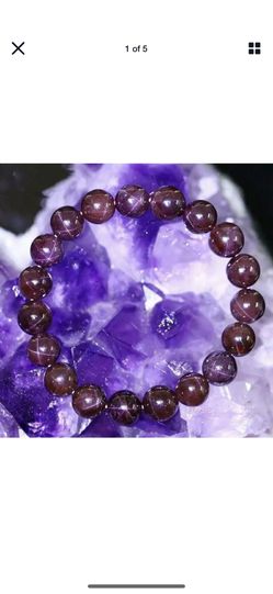 Red wine garnet bracelet