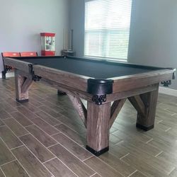 Rustic Pool Table 