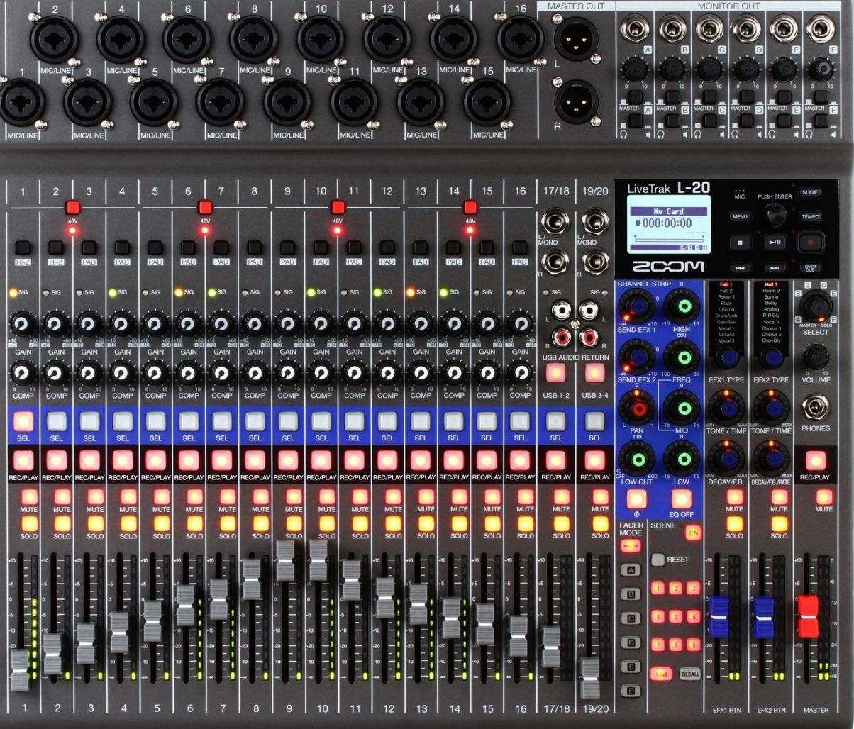 Zoom l-20 Live And Studio Recorder