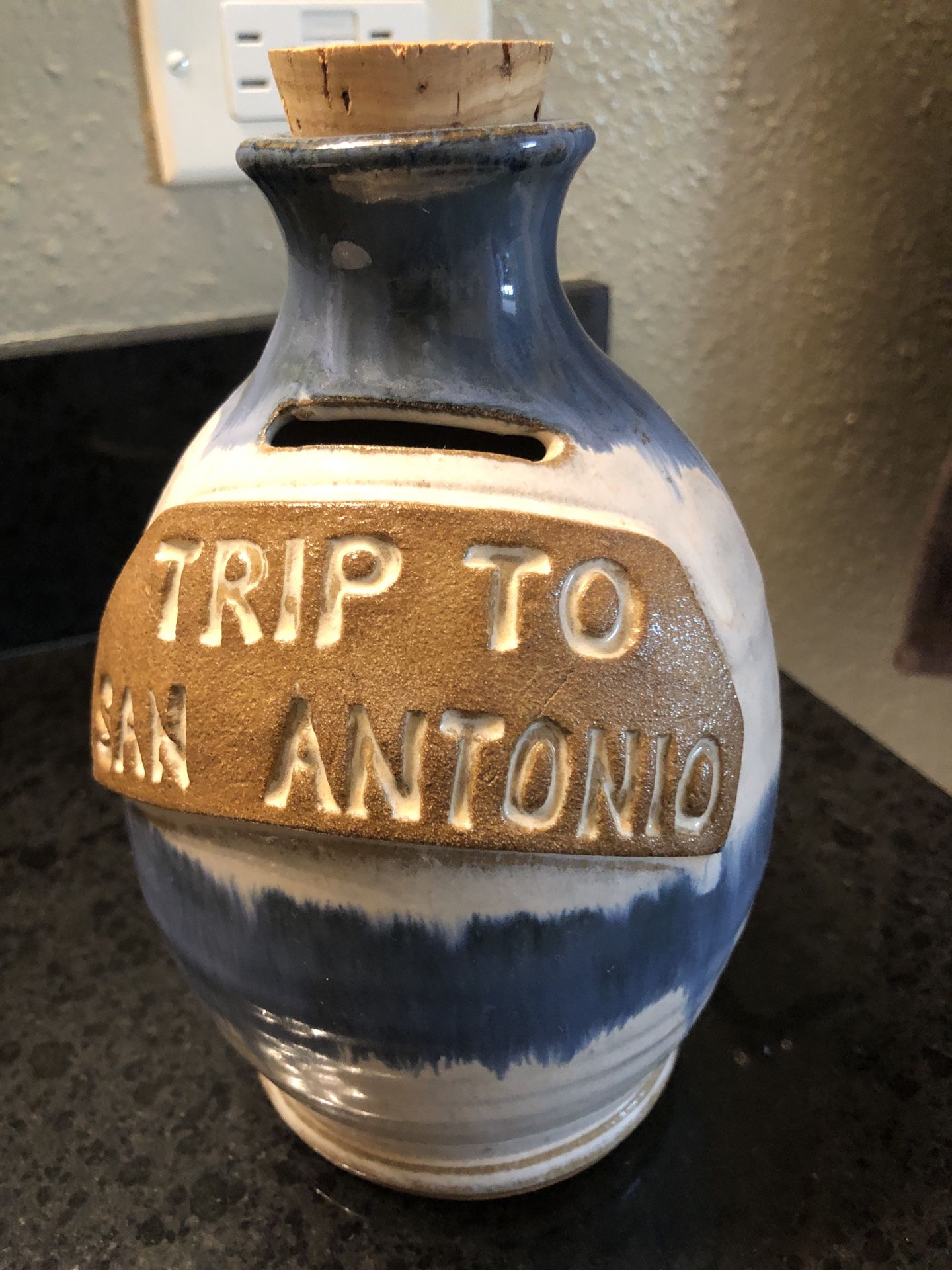 Trip to San Antonio Pottery Piggy Bank