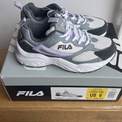 Fila - Envizion Ladies | Grey & Lilac Size  6.5