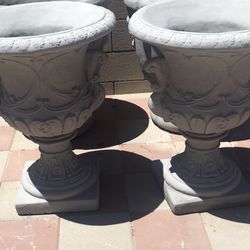 New Flower Pots Made Out Of Cement 