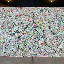 Jackson Pollock Tribute Painting