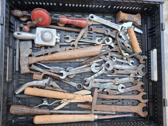 Vintage Hand Tool Lot – Wrenches, Files & More