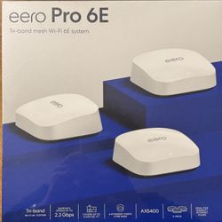 Eero Wi-Fi 6E Mesh System (3-pack) – Brand Ne