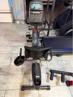 Electric bike treadmill