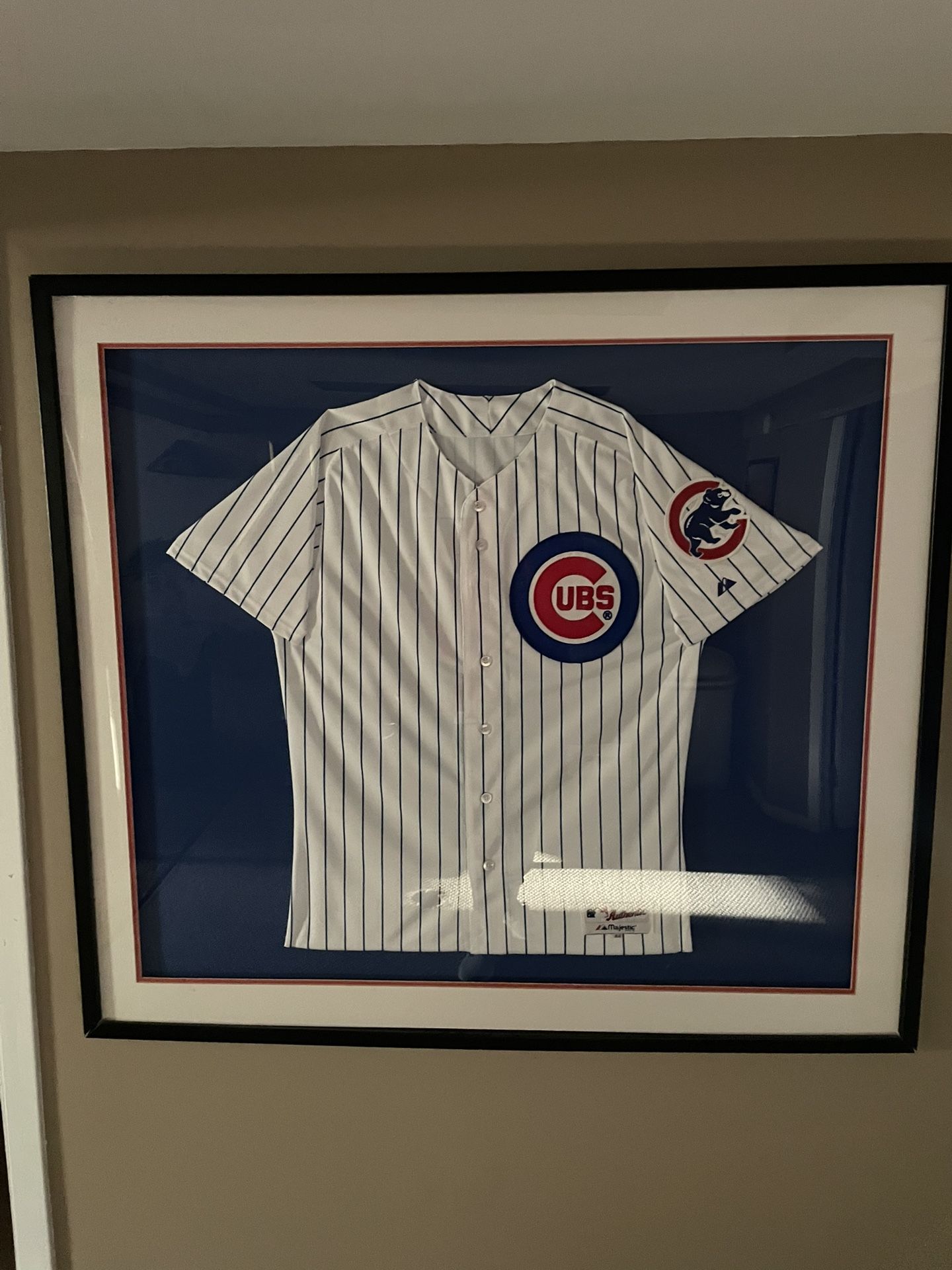 Framed Cubs Jersey