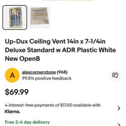 Ceiling  To Attic Exhaust  Vent