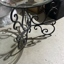 Iron Glass Table   25-
