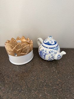 Disney David’s Cookies Ceramic Cookie Jar Set - Crown & Teapot