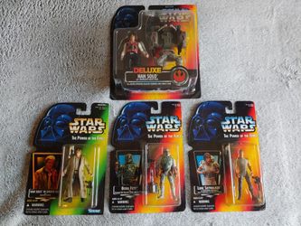 Star Wars The Power Of The Force Kenner Action Figures Boba Fett Han Solo Luke Skywalker