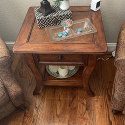 End Table With One Drawer