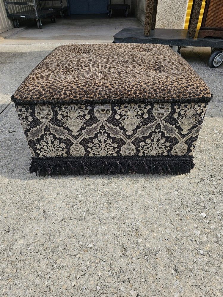 Beautiful Animal Print Footstool With Storage