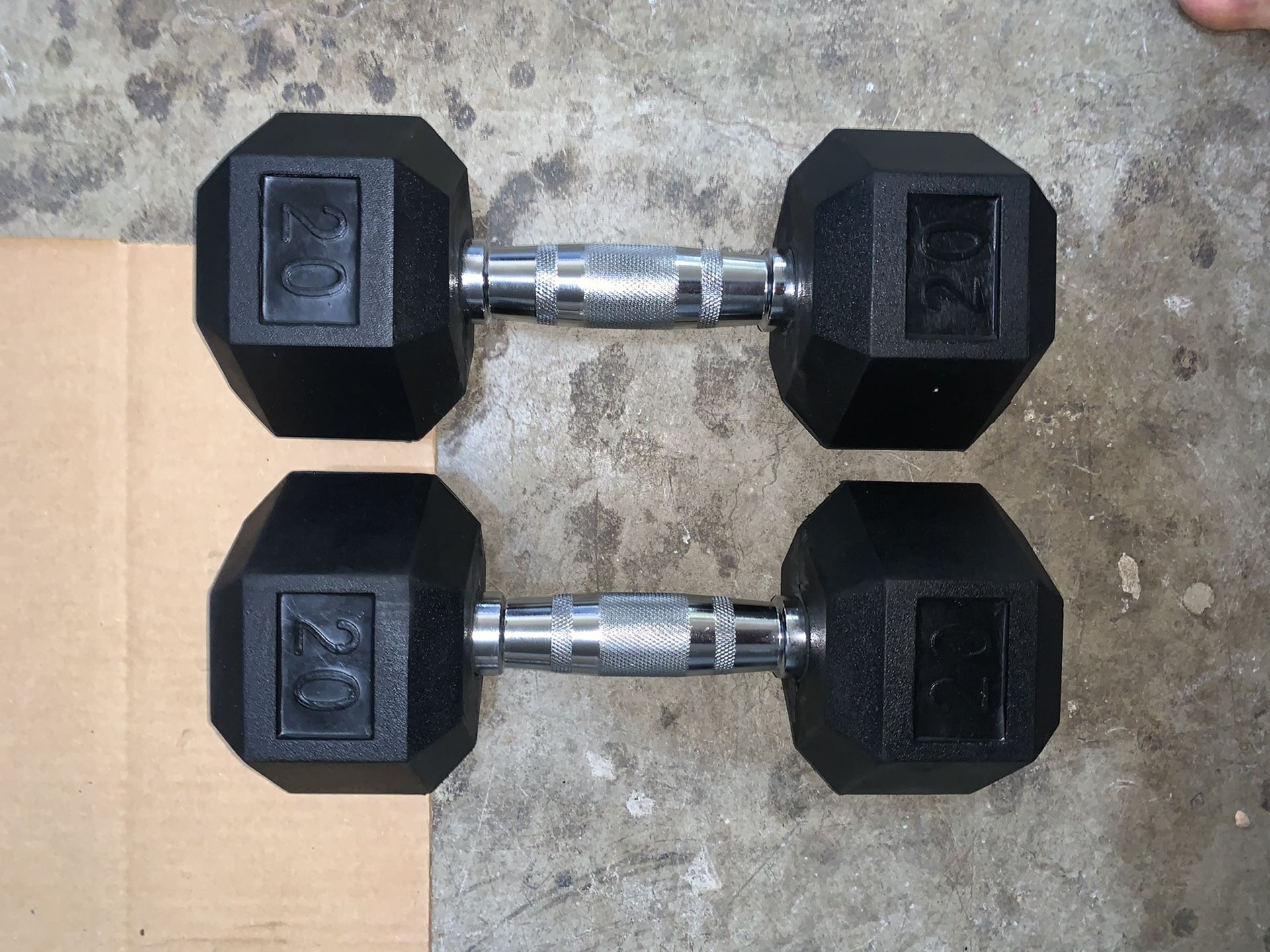 Brand New PAIR of 20lb Dumbbells