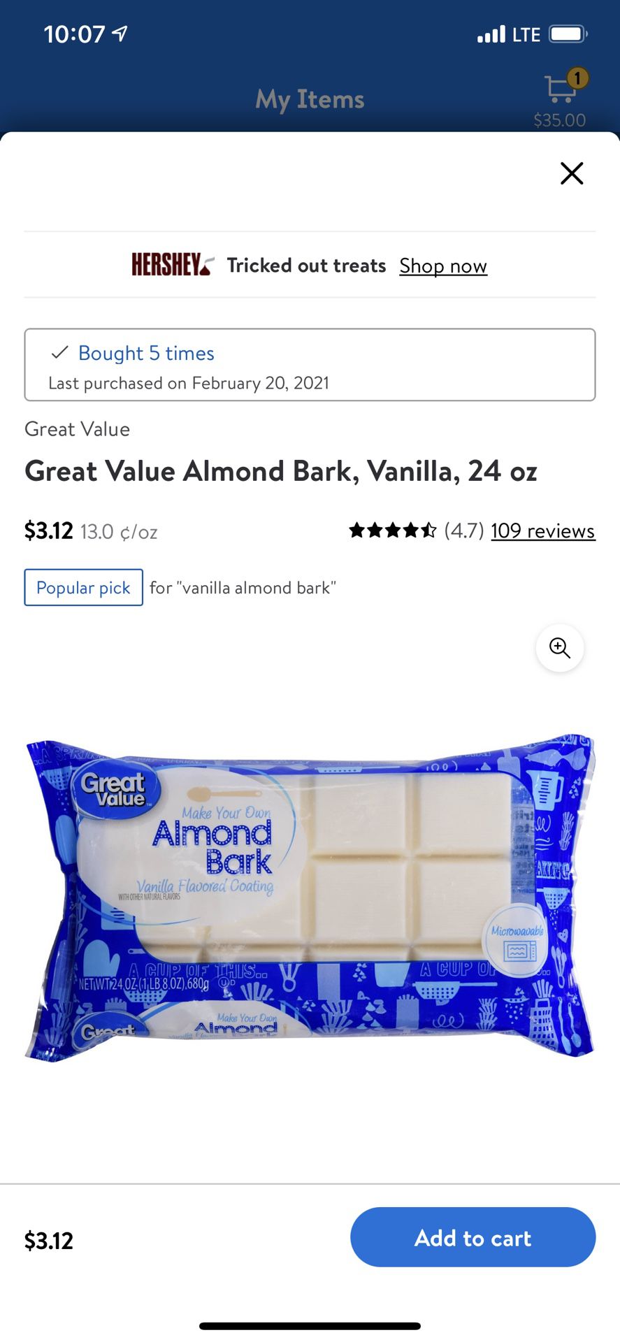 Almond Bark Vanilla 