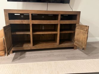 Rustic Wood TV Stand Media Console