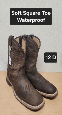 Ariat Work Boots Sz 12 D SOFT SQUARE TOE