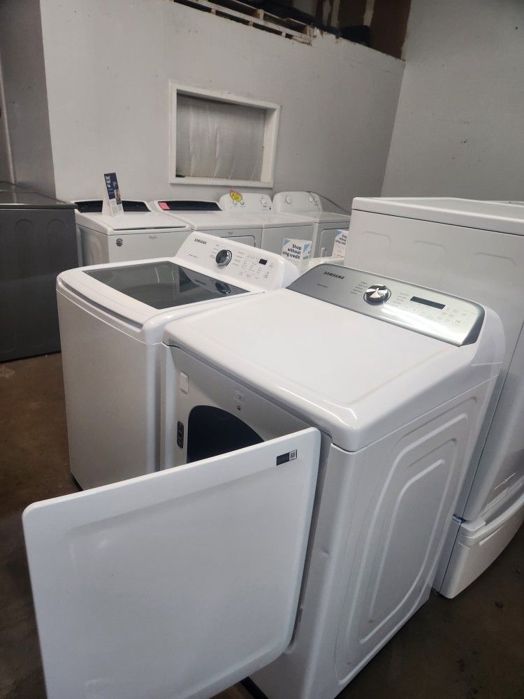 💯set Samsung STEAM WASHER AND ELECTRIC DRYER 💯