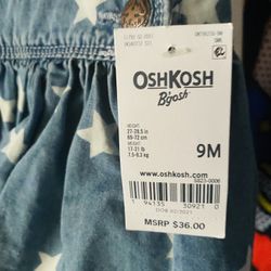 Osh Kosh Overall Dress 9 Months 