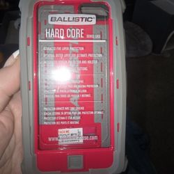🆕️BALLISTIC "HARD CORE" IPhone 5 Case Gray & Pink Holster & Belt Clip