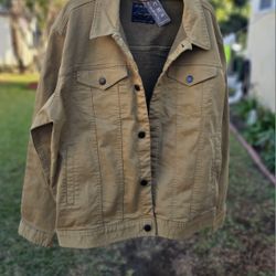 Men's Large Denim Flex Trucker Jacket Jachs